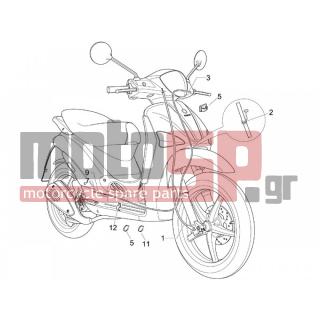 PIAGGIO - LIBERTY 50 4T 2007 - Frame - cables - 270310 - ΡΕΓΟΥΛΑΤΟΡΟΣ ΦΡ SCOOTER