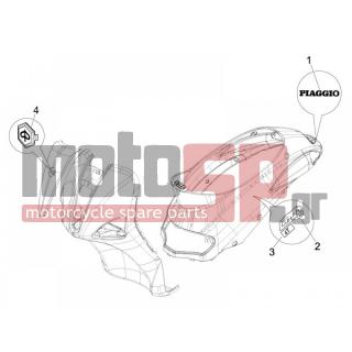 PIAGGIO - LIBERTY 50 4T 2006 - Body Parts - Signs and stickers - 5743990095 - ΣΗΜΑ ΠΟΔΙΑΣ ΛΟΓΟΤΥΠΟ 