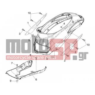 PIAGGIO - LIBERTY 50 4T 2007 - Body Parts - Side skirts - Spoiler - 259830 - ΒΙΔΑ SCOOTER