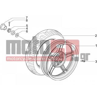 PIAGGIO - LIBERTY 50 4T 2007 - Πλαίσιο - rear wheel - 270991 - ΒΑΛΒΙΔΑ ΤΡΟΧΟΥ TUBELESS D=12mm
