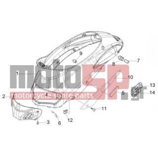 PIAGGIO - LIBERTY 50 4T RST < 2005 - Frame - main cover - 180859 - ΑΣΦΑΛΕΙΑ 6mm ΑΥΤΟΚΟΛ Χ8