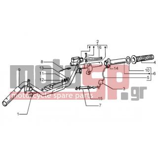 PIAGGIO - LIBERTY 50 4T RST < 2005 - Frame - steering parts - 56148R - Αντλία φρένου