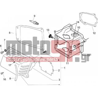 PIAGGIO - LIBERTY 50 4T SPORT 2007 - Engine/Transmission - COVER head - 638853 - ΜΠΟΥΖΙ NGK CR8EB SCOOTER