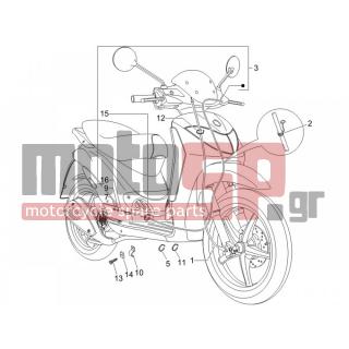 PIAGGIO - LIBERTY 50 4T SPORT 2008 - Frame - cables - 564629 - ΛΑΜΑΚΙ ΠΙΣΩ ΜΑΡΚ VX/R-X8