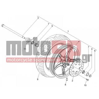 PIAGGIO - LIBERTY 50 4T SPORT 2007 - Frame - front wheel - 599642 - ΑΠΟΣΤΑΤΗΣ ΜΠΡ ΤΡΟΧΟΥ LIBERTY RST