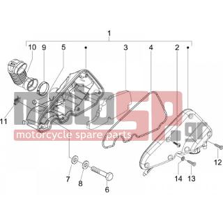 PIAGGIO - LIBERTY 50 4T SPORT 2008 - Engine/Transmission - Air filter - 830056 - ΠΛΑΚΑΚΙ