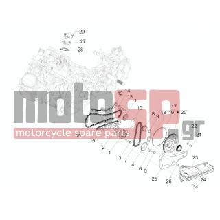 PIAGGIO - MEDLEY 125 4T IE ABS 2016 - Engine/Transmission - OIL PUMP - 434345 - ΛΑΣΤΙΧΑΚΙ ΤΕΝΤΩΤ ΚΑΔΕΝ SCOOTER 50250