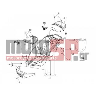 PIAGGIO - BEVERLY 250 CRUISER E3 2007 - Body Parts - bucket seat - 258249 - ΒΙΔΑ M4,2x19 (ΛΑΜΑΡΙΝΟΒΙΔΑ)