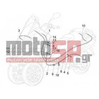 PIAGGIO - MP3 125 2007 - Frame - cables - 482290 - ΛΑΜΑΚΙ ΣΤΗΡΙΞΗΣ ΕΤ4/ΖΙΡ 50 4Τ/LIBERTY 4T