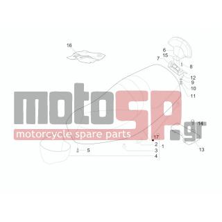 PIAGGIO - MP3 125 IBRIDIO 2009 - Body Parts - Saddle / Seats - 297498 - ΒΙΔΑ M3x12