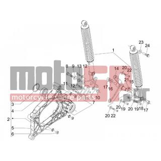 PIAGGIO - MP3 125 IE 2009 - Αναρτήσεις - Place BACK - Shock absorber