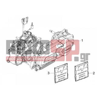 PIAGGIO - MP3 125 IE 2009 - Engine/Transmission - engine Complete - 497553 - ΣΕΤ ΦΛΑΝΤΖΕΣ+ΤΣΙΜ SCOOTER 125-150 4T 09>