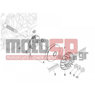 PIAGGIO - MP3 125 IE 2008 - Engine/Transmission - driving pulley - CM144403 - ΒΑΡΙΑΤΟΡ SCOOTER 125 CC 4Τ