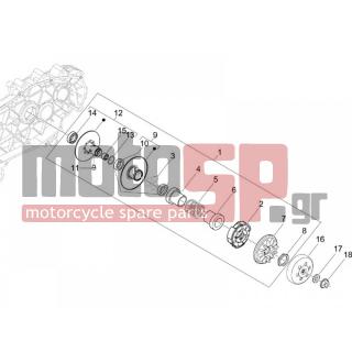 PIAGGIO - MP3 125 IE 2009 - Engine/Transmission - drifting pulley - 486324 - ΠΑΞΙΜΑΔΙ ΑΣΦΑΛΕΙΑΣ SCOOTER 125300