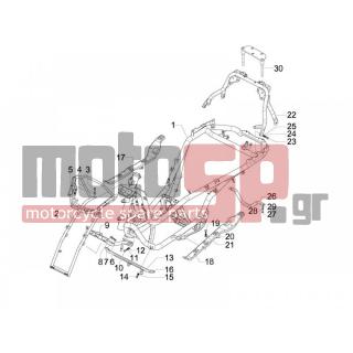 PIAGGIO - MP3 125 IE 2009 - Frame - Frame / chassis - CM1755055 - ΤΡΑΒΕΡΣΑ ΜΑΡΣΠΙΕ MP3 LT ΔΕΞΙΑ