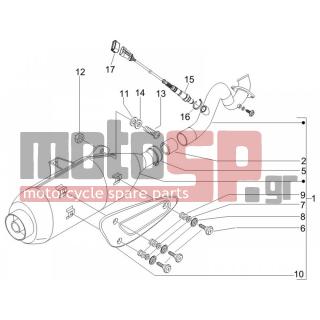 PIAGGIO - BEVERLY 250 CRUISER E3 2008 - Exhaust - silencers - 584344 - ΑΙΣΘΗΤΗΡΑΣ ΛΑΜΔΑ SCOOTER 125250 I-325m