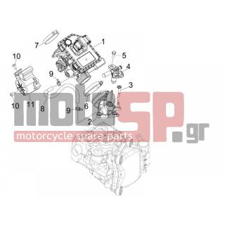 PIAGGIO - MP3 125 IE 2008 - Engine/Transmission - Throttle body - Injector - Fittings insertion - 828152 - ΒΙΔΑ