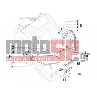 PIAGGIO - MP3 125 IE 2008 - Electrical - Lights back - Flash - 270793 - ΒΙΔΑ D3,8x16