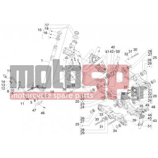 PIAGGIO - MP3 125 IE TOURING 2011 - Suspension - Fork / bottle steering - Complex glasses - 828662 - ΒΙΔΑ M5X22