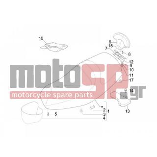 PIAGGIO - MP3 125 IE TOURING 2012 - Body Parts - Saddle / seats - Tool - 297498 - ΒΙΔΑ M3x12