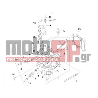 PIAGGIO - MP3 125 IE TOURING 2011 - Engine/Transmission - Group head - valves - 58273R - ΣΕΝΣΟΡΑΣ ΘΕΡΜ SCOOTER 125300