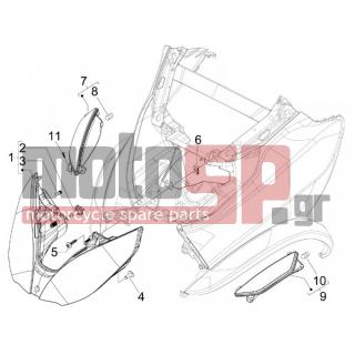 PIAGGIO - MP3 125 IE TOURING 2011 - Electrical - Lights ahead - Flash - 575249 - ΒΙΔΑ M6x22 ΜΕ ΑΠΟΣΤΑΤΗ