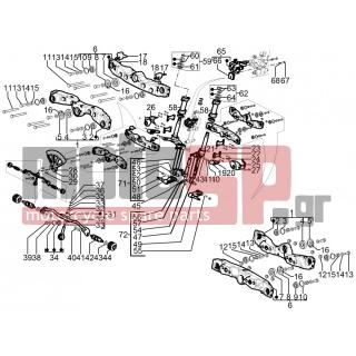 PIAGGIO - MP3 125 YOURBAN ERL 2013 - Suspension - fork components (Mingxing) - 564878 - ΠΑΞΙΜΑΔΙ ΒΙΔΑΣ ΜΠΡΑΤΣΟΥ ΚΙΝΗΤΗΡΑ GP800