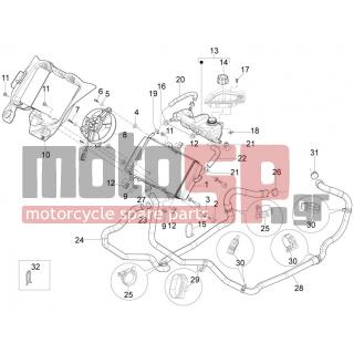 PIAGGIO - MP3 125 YOURBAN ERL 2012 - Engine/Transmission - cooling installation - 258904 - ΤΑΠΑ