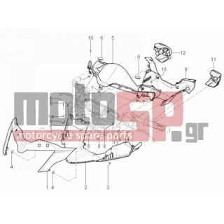 PIAGGIO - MP3 125 YOURBAN ERL 2012 - Body Parts - COVER steering - 67200600EU - ΚΑΠΑΚΙ ΤΙΜ ΕΣ MP3 YOURBAN ΓΚΡΙ 711