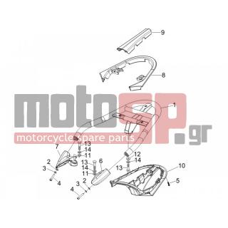 PIAGGIO - BEVERLY 250 CRUISER E3 2008 - Body Parts - grid back