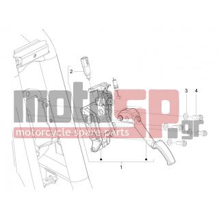 PIAGGIO - MP3 125 YOURBAN ERL 2012 - Frame - Pedals - Levers - 583575 - ΒΑΛΒΙΔΑ ΜΑΝ ΣΤΟΠ-ΜΙΖΑ SCOOTER (ΠΡΙΖΑ)
