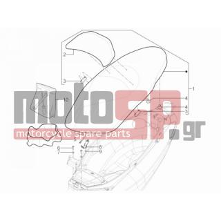 PIAGGIO - MP3 125 YOURBAN ERL 2013 - Body Parts - Saddle / Seats - 667049 - ΕΡΓΑΛΕΙΟΘΗΚΗ ΣΕΤ MP3 YOURBAN
