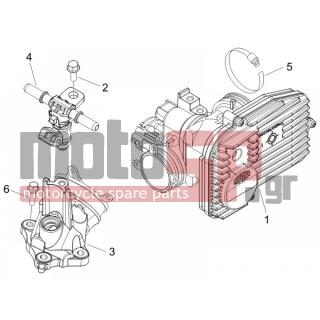 PIAGGIO - BEVERLY 250 CRUISER E3 2008 - Engine/Transmission - Throttle body - Injector - Fittings insertion - 830061 - ΠΑΞΙΜΑΔΙ M5X16