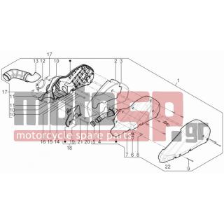 PIAGGIO - MP3 125 YOURBAN ERL 2012 - Engine/Transmission - Air filter - 259988 - ΒΙΔΑ