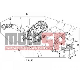 PIAGGIO - MP3 250 2008 - Engine/Transmission - Air filter - 830056 - ΠΛΑΚΑΚΙ