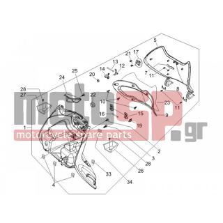 PIAGGIO - BEVERLY 250 CRUISER E3 2009 - Body Parts - Storage Front - Extension mask - 621669 - ΚΑΠΑΚΙ ΤΕΠ ΝΕΡΟΥ BEV RST 125/250