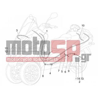 PIAGGIO - MP3 250 IE LT 2008 - Πλαίσιο - cables - 434541 - ΒΙΔΑ M6X16 SCOOTER CL10,9