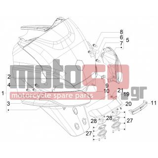 PIAGGIO - MP3 300 4T 4V IE ERL IBRIDIO 2011 - Electrical - Lights back - Flash - 259830 - ΒΙΔΑ SCOOTER