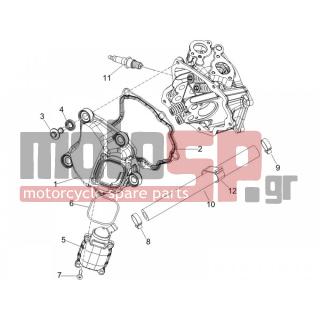 PIAGGIO - BEVERLY 250 E3 2007 - Engine/Transmission - COVER head - 828421 - ΚΑΠΑΚΙ ΑΝΑΘ ΚΕΦ ΚΥΛΙΝΔ 125350 4Τ