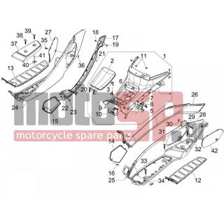 PIAGGIO - MP3 300 IE LT - MP3 300 IE LT SPORT 2014 - Body Parts - Central fairing - Sill - 259708 - ΒΙΔΑ