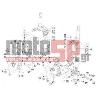PIAGGIO - MP3 300 IE LT TOURING 2011 - Suspension - FORK accessories (Mingxing) - 177408 - Ο-ΡΙΝΓΚ 34,65Χ1,78