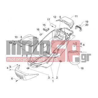PIAGGIO - BEVERLY 250 E3 2007 - Body Parts - bucket seat - 258249 - ΒΙΔΑ M4,2x19 (ΛΑΜΑΡΙΝΟΒΙΔΑ)
