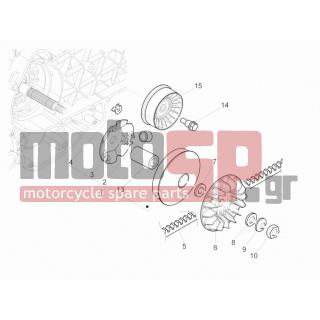 PIAGGIO - MP3 300 IE LT TOURING 2013 - Engine/Transmission - driving pulley - 840193 - ΔΙΣΚΟΣ-ΓΡΑΝΑΖΙ ΒΑΡ SCOOTER 250 CC 4Τ