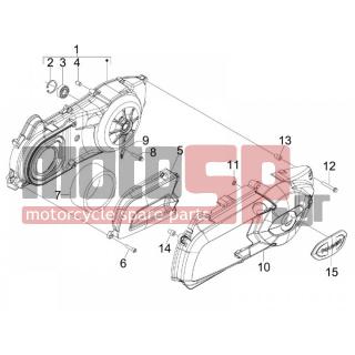 PIAGGIO - MP3 300 IE MIC 2010 - Engine/Transmission - COVER sump - the sump Cooling - 844964 - ΚΛΙΠΣ
