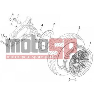 PIAGGIO - MP3 300 IE TOURING 2012 - Πλαίσιο - rear wheel