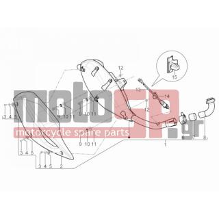 PIAGGIO - MP3 300 YOURBAN ERL 2013 - Exhaust - silencers