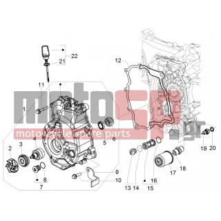 PIAGGIO - MP3 300 YOURBAN LT ERL 2012 - Engine/Transmission - COVER flywheel magneto - FILTER oil - 82635R - ΦΙΛΤΡΟ ΛΑΔΙΟΥ SCOOTER 4T 125300 CC