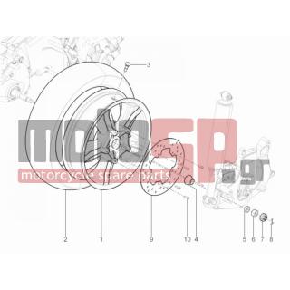 PIAGGIO - MP3 300 YOURBAN LT ERL 2011 - Πλαίσιο - rear wheel