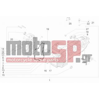 PIAGGIO - MP3 400 IE MIC 2008 - Engine/Transmission - OIL PAN - 873931 - ΤΣΙΜΟΥΧΑ ΔΙΑΦ SCOOTER 350500 25X40X7