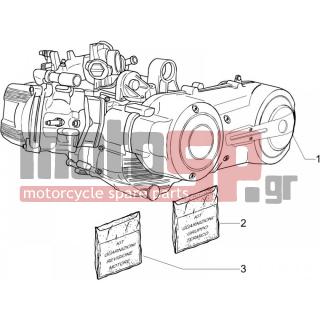 PIAGGIO - MP3 400 IE MIC 2009 - Engine/Transmission - engine Complete - 497489 - ΣΕΤ ΦΛΑΝΤΖΕΣ ΚΥΛΙΝΔΡΟΥ SCOOTER 400